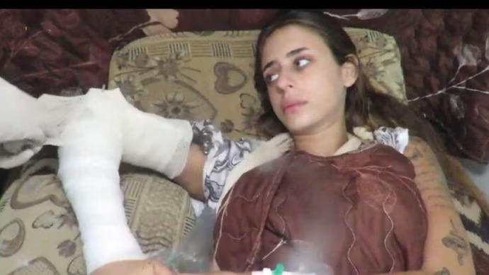 Mia Schem, hostage in Gaza | Credits: Screenshot from the released video