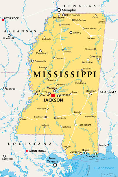 Map representation for Mississippi | Credits: iStock